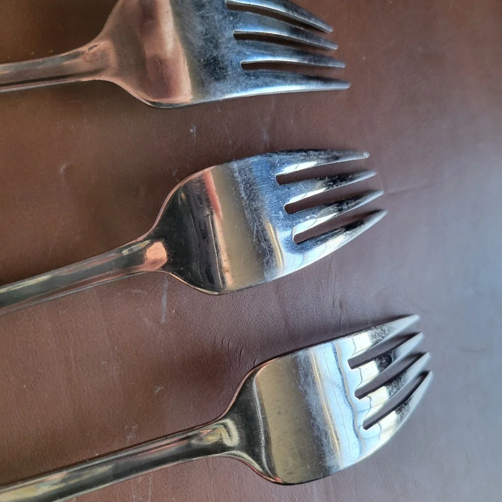 Cambridge MADISON SATIN Stainless Flatware Set Of 5 Dinner Forks 7-1/2